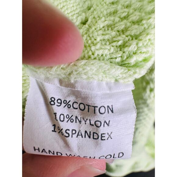 AMANDA UPRICHARD Green Cotton Crochet Beachy Lainey Midi Dress Size Medium - Picture 9 of 13